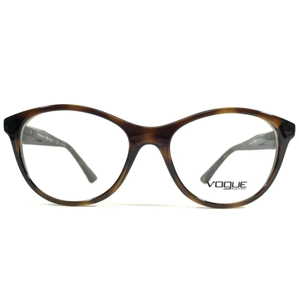 Vogue Eyeglasses Frames VO2988 W656 Brown Tortoise Round Adriana Lima 51-17-135